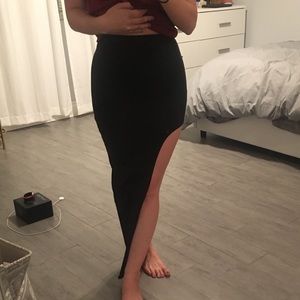 LF black skirt